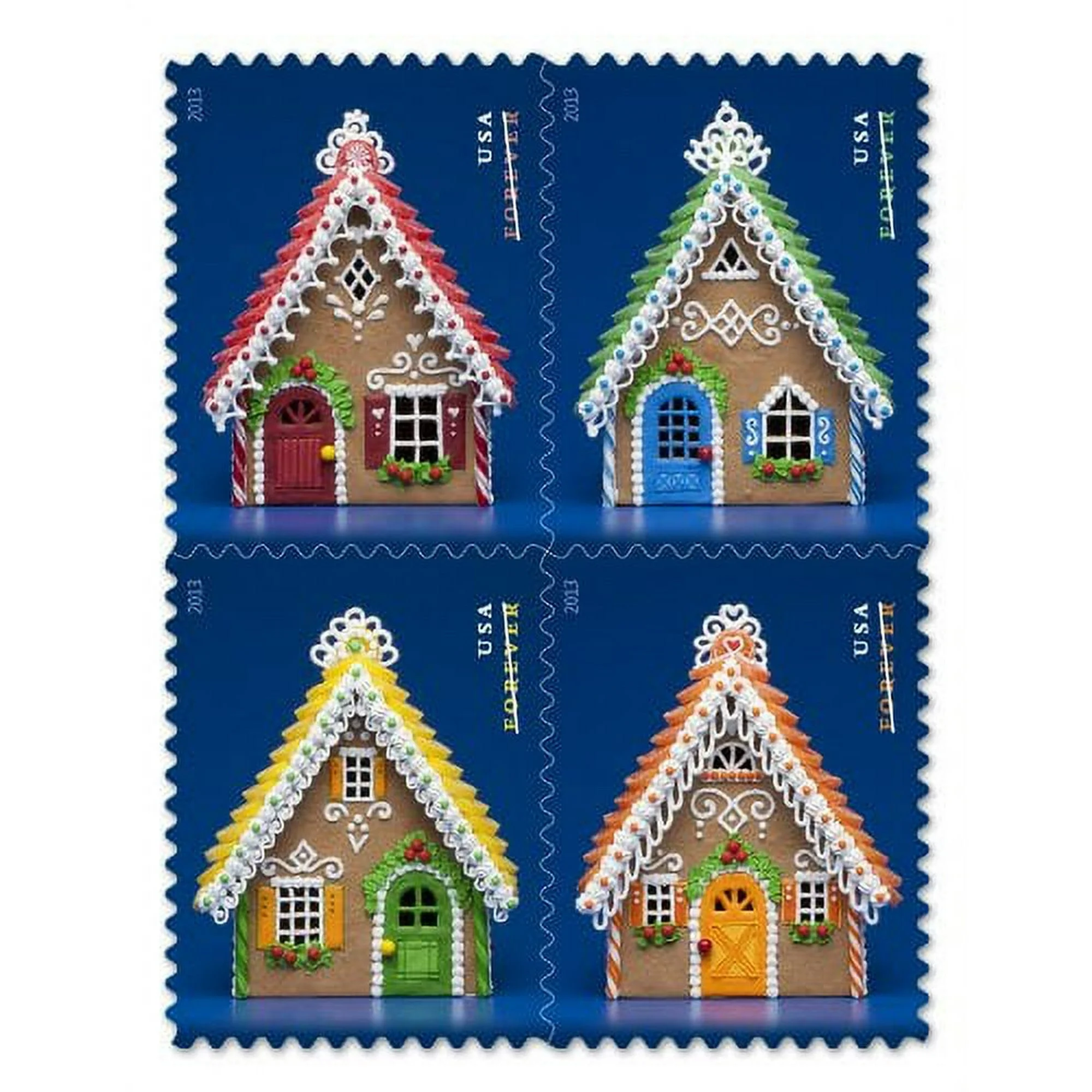 Contemporary Christmas: Gingerbread Houses Stamps