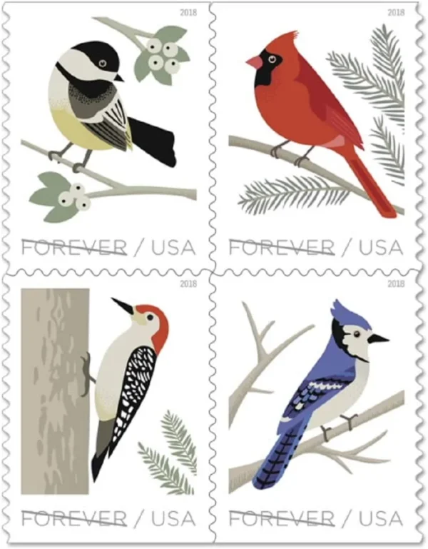 Birds in Winter Stamps - Image 2
