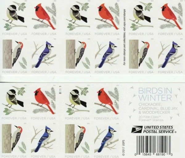 Birds in Winter Stamps - Image 3