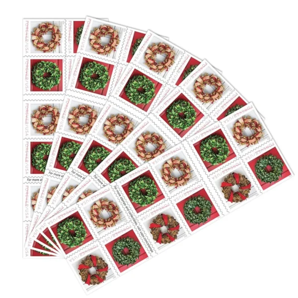 Holiday Wreaths Stamps - Image 2
