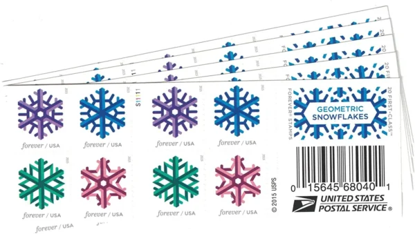 Geometric Snowflakes Stamps - Image 2