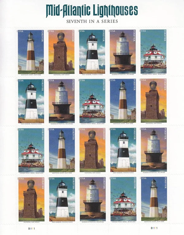 Mid Atlantic Lighthouses Stamps - Image 4