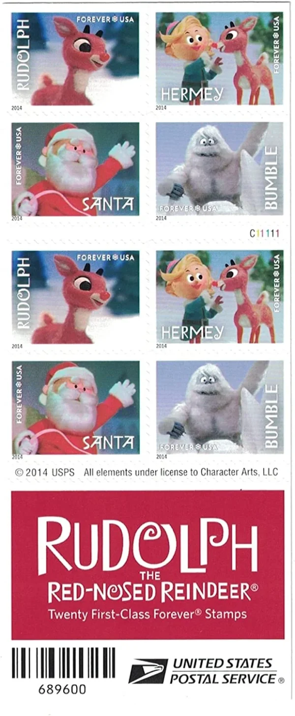 Rudolph the Red-Nosed Reindeer Stamps - Image 2