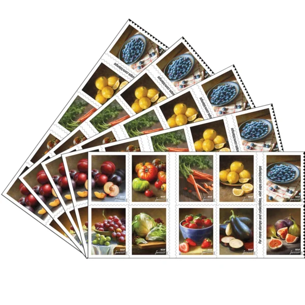 Fruits & Vegetables Stamps - Image 4