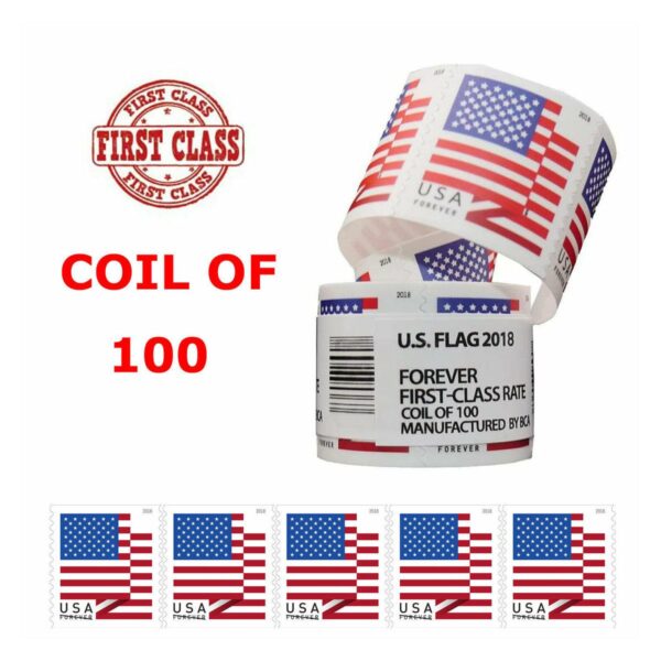 Highly Recommended: $169 for 10 Rolls(1000pcs) - 2017/2018/2019/2022 Flag - Image 3